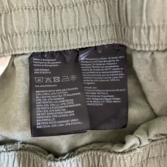 H&M Linen & Cotton Pull on Pants - XXL - Picture 4 of 10
